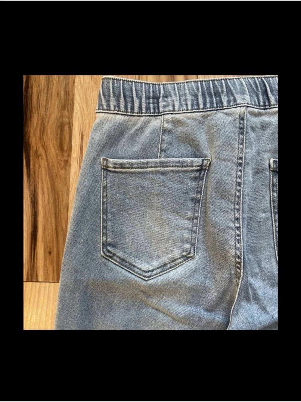 Women’s Relaxed Light Blue Denim Jogger Jeans
